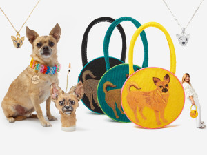 Susan Alexandra custom pet portraits on beaded purses and jewelry.